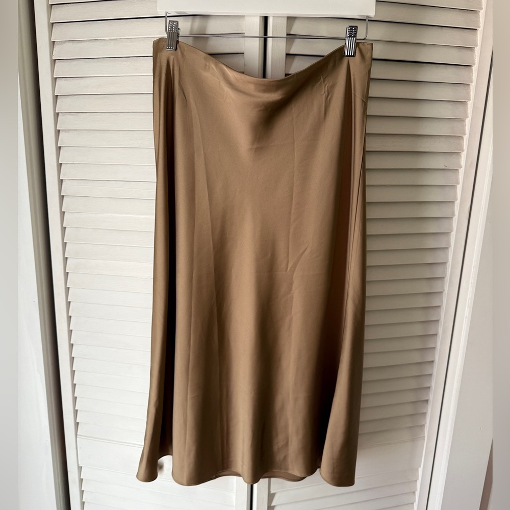 J Crew Gwyneth Slip Skirt Khaki